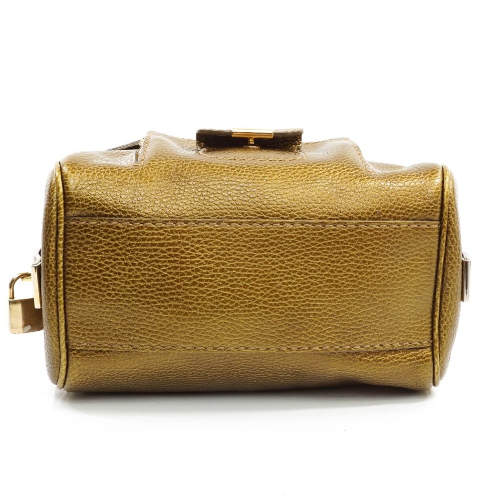Auth Tods Hand Bag Gold Leather #14696T60 - Picture 6 of 12